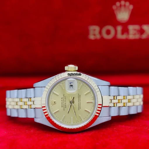 Fantastic Fake Rolex Lady-datejust 79173 Caliber 2235 Automatic Movement 26x42mm Gold/steel Case Womens Watch - Image 5