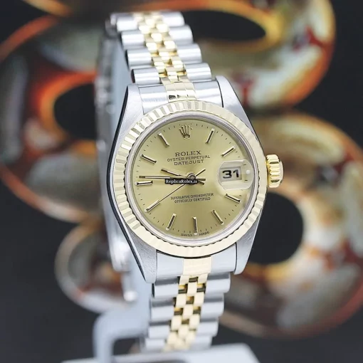 Fantastic Fake Rolex Lady-datejust 79173 Caliber 2235 Automatic Movement 26x42mm Gold/steel Case Womens Watch - Image 6