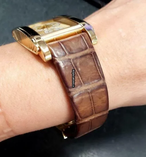 Lovely Fake Rolex Cellini Prince Aug-40 Manual Winding Movement 27mm Yellow Gold Case Watch - Image 7