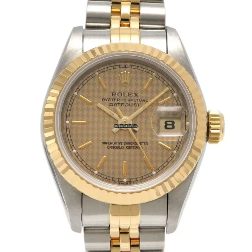 Lovely Replica Rolex Lady-datejust 69173 Automatic Movement 26mm Gold/steel Case Womens Watch