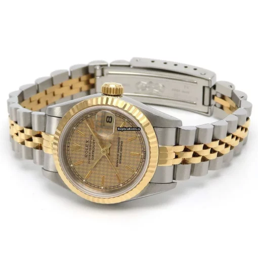 Lovely Replica Rolex Lady-datejust 69173 Automatic Movement 26mm Gold/steel Case Womens Watch - Image 2