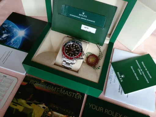 Inexpensive Replica Rolex Gmt-master II 16710 Automatic Movement Steel Case Watch - Image 15