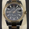 Suitable Knockoff Rolex Sky-dweller 326933 Caliber 9001 Automatic Movement 42mm Gold/steel Case Mens/unisex Watch