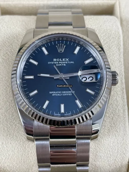 Great Replica Rolex Oyster Perpetual Date 115234 Caliber 3135 Automatic Movement 34mm Steel Case Mens/unisex Watch - Image 2