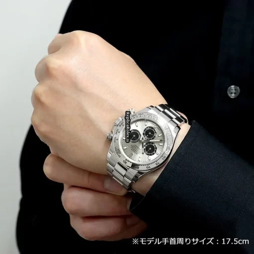 Inexpensive Replica Rolex Daytona 116509 Caliber 4130 Automatic Movement 40mm White Gold Case Watch - Image 15