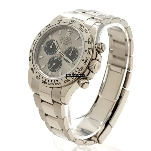 Inexpensive Replica Rolex Daytona 116509 Caliber 4130 Automatic Movement 40mm White Gold Case Watch - Image 2