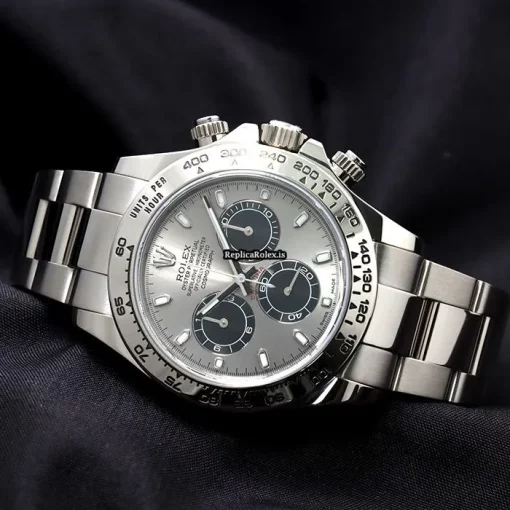 Inexpensive Replica Rolex Daytona 116509 Caliber 4130 Automatic Movement 40mm White Gold Case Watch - Image 3