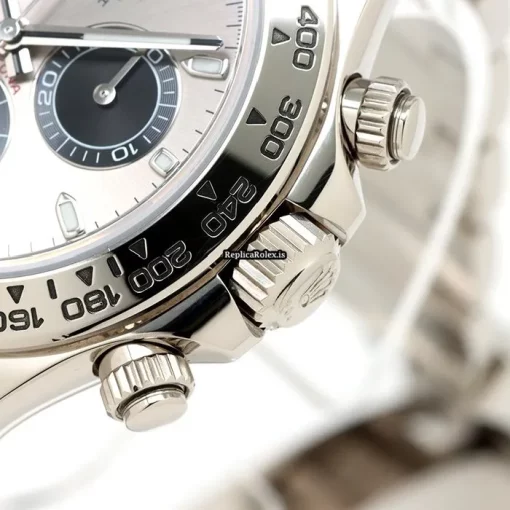Inexpensive Replica Rolex Daytona 116509 Caliber 4130 Automatic Movement 40mm White Gold Case Watch - Image 8