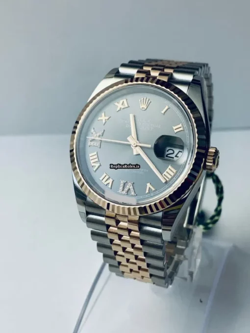 Attractive Replica Rolex Datejust 126231 Caliber 3235 Automatic Movement 36mm Rose Gold Case Mens/unisex Watch
