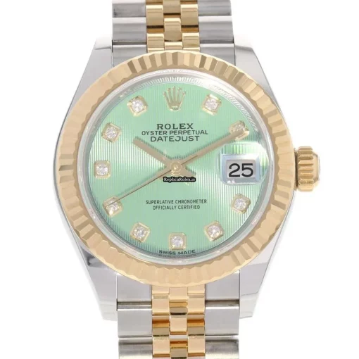 Good Replica Rolex Lady-datejust 279173g Caliber 2236 Automatic Movement 28mm Gold/steel Case Womens Watch