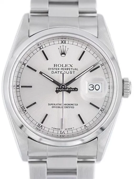 Reliable Copies Rolex Datejust 16200 Automatic Movement 36mm Steel Case Watch