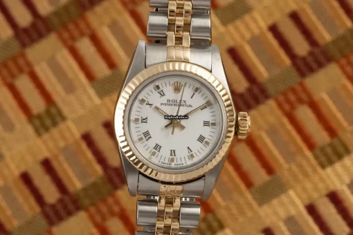 Design Replica Rolex Oyster Perpetual 67193 Caliber 2130 Automatic Movement 25mm Gold/steel Case Womens Watch