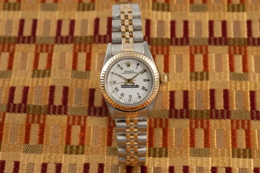 Design Replica Rolex Oyster Perpetual 67193 Caliber 2130 Automatic Movement 25mm Gold/steel Case Womens Watch - Image 2
