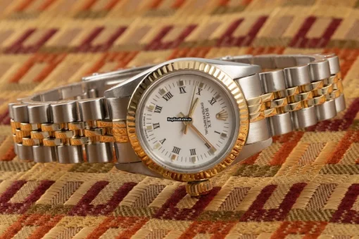 Design Replica Rolex Oyster Perpetual 67193 Caliber 2130 Automatic Movement 25mm Gold/steel Case Womens Watch - Image 3