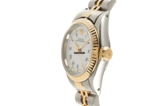 Design Replica Rolex Oyster Perpetual 67193 Caliber 2130 Automatic Movement 25mm Gold/steel Case Womens Watch - Image 5