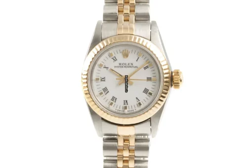 Design Replica Rolex Oyster Perpetual 67193 Caliber 2130 Automatic Movement 25mm Gold/steel Case Womens Watch - Image 7