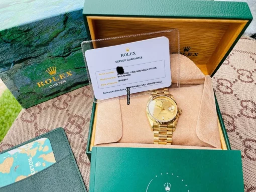 Cool Replica Rolex Day-date 36 18038 Caliber 3055 Automatic Movement 36mm Yellow Gold Case Mens/unisex Watch