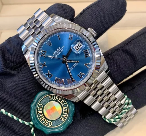 Fabulous Fake Rolex Datejust 126334 Caliber 3235 Automatic Movement 41mm Steel Case Mens/unisex Watch - Image 4