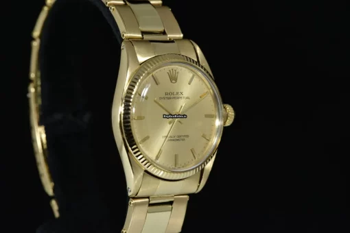 Mind-boggling Replica Rolex Oyster Perpetual 31 6551 Automatic Movement 31mm Yellow Gold Case Mens/unisex Watch