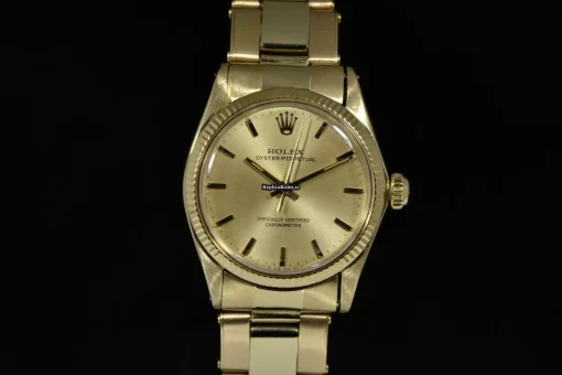 Mind-boggling Replica Rolex Oyster Perpetual 31 6551 Automatic Movement 31mm Yellow Gold Case Mens/unisex Watch - Image 3