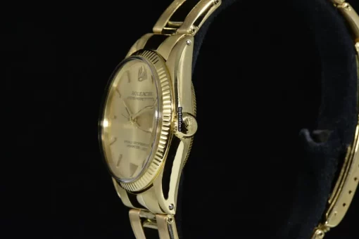 Mind-boggling Replica Rolex Oyster Perpetual 31 6551 Automatic Movement 31mm Yellow Gold Case Mens/unisex Watch - Image 4