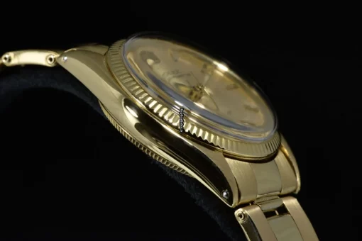 Mind-boggling Replica Rolex Oyster Perpetual 31 6551 Automatic Movement 31mm Yellow Gold Case Mens/unisex Watch - Image 5