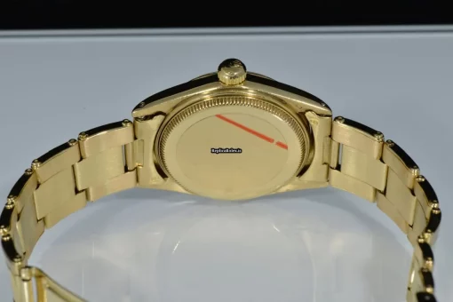 Mind-boggling Replica Rolex Oyster Perpetual 31 6551 Automatic Movement 31mm Yellow Gold Case Mens/unisex Watch - Image 6