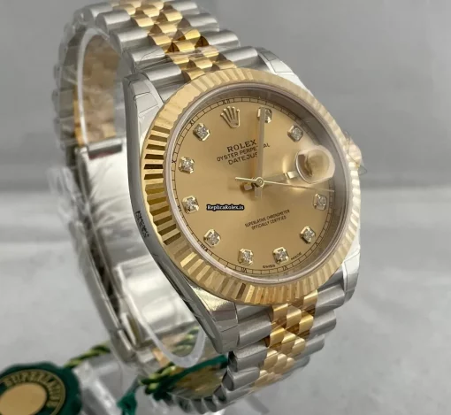 Excellent Replica Rolex Datejust 126333 Caliber 3235 Automatic Movement 41mm Gold/steel Case Mens/unisex Watch - Image 2