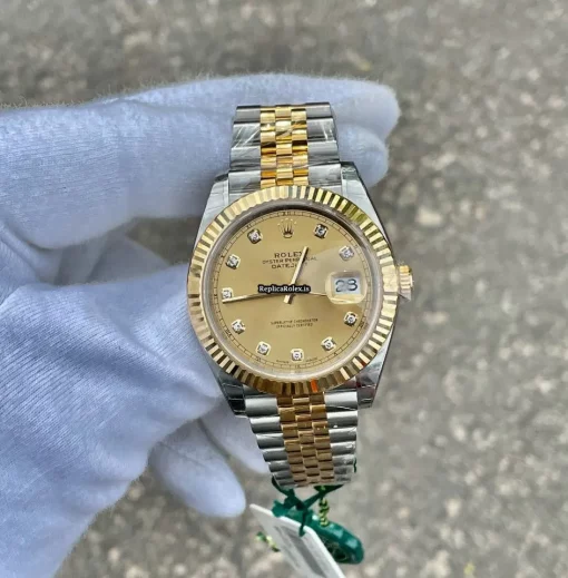 Excellent Replica Rolex Datejust 126333 Caliber 3235 Automatic Movement 41mm Gold/steel Case Mens/unisex Watch - Image 5