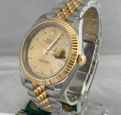 Excellent Replica Rolex Datejust 126333 Caliber 3235 Automatic Movement 41mm Gold/steel Case Mens/unisex Watch - Image 6