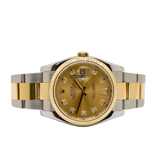 Trustworthy Replica Rolex Datejust 116233 Caliber 3135 Automatic Movement 36mm Gold/steel Case Mens/unisex Watch - Image 2