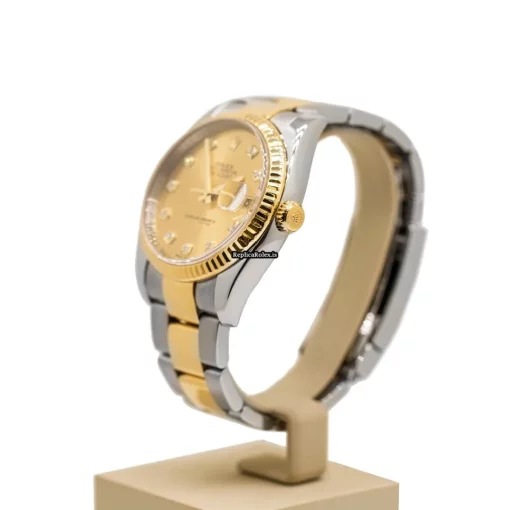 Trustworthy Replica Rolex Datejust 116233 Caliber 3135 Automatic Movement 36mm Gold/steel Case Mens/unisex Watch - Image 7