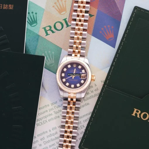 Special Replica Rolex Lady-datejust 179173 Automatic Movement 26mm Gold/steel Case Mens/unisex Watch - Image 3