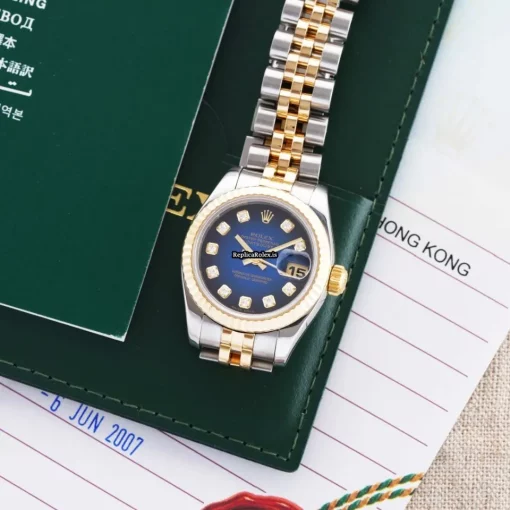 Special Replica Rolex Lady-datejust 179173 Automatic Movement 26mm Gold/steel Case Mens/unisex Watch - Image 6
