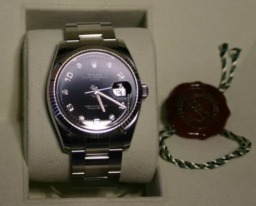 Amazing Replica Rolex Oyster Perpetual Date 115234 Automatic Movement 34mm Steel Case Mens/unisex Watch - Image 2