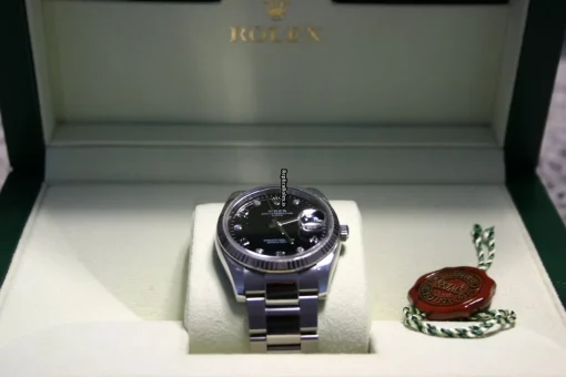 Amazing Replica Rolex Oyster Perpetual Date 115234 Automatic Movement 34mm Steel Case Mens/unisex Watch - Image 4