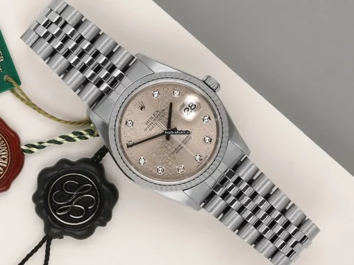 Fantastic Fake Rolex Datejust 16234 Automatic Movement 36mm Gold/steel Case Watch