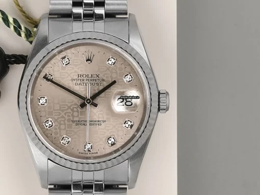 Fantastic Fake Rolex Datejust 16234 Automatic Movement 36mm Gold/steel Case Watch - Image 5