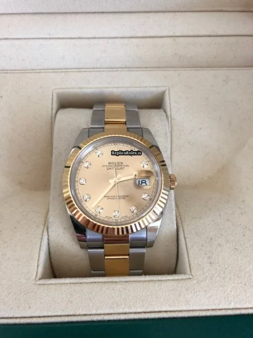 Fabulous Clone Rolex Datejust 126333 Caliber 3235 Automatic Movement 41mm Gold/steel Case Mens/unisex Watch