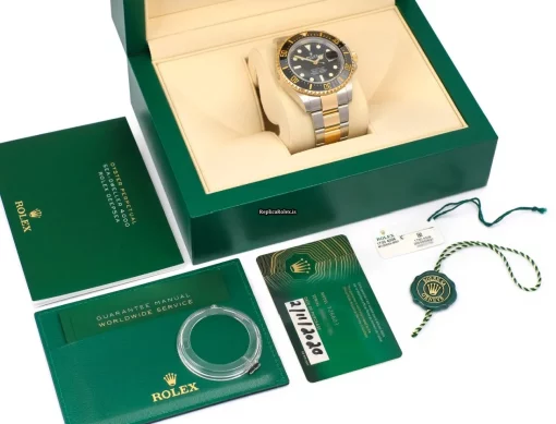 Lovely Replica Rolex Sea-dweller 126603 Caliber 3235 Automatic Movement 43mm Gold/steel Case Mens/unisex Watch - Image 9