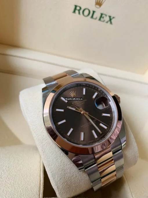 Stylish Clone Rolex Datejust 126301-0001 Automatic Movement 41mm Gold/steel Case Mens/unisex Watch - Image 5