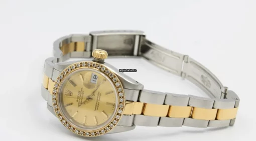 Discount Replica Rolex Lady-datejust 69173 Caliber 2135 Automatic Movement 26mm Gold/steel Case Womens Watch - Image 9
