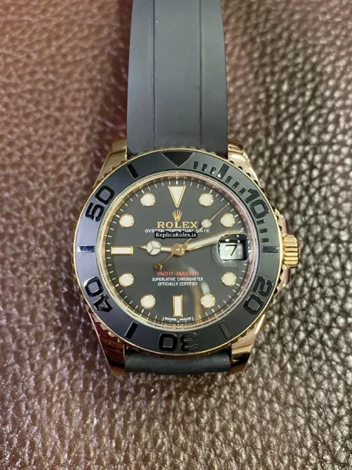Perfect Copies Rolex Yacht-master 37 268655 Caliber 2236 Automatic Movement 37mm Rose Gold Case Womens Watch - Image 2