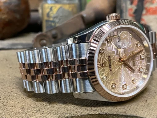 Beautiful Fake Rolex Datejust 116231 Caliber 3135 Automatic Movement 36mm Gold/steel Case Mens/unisex Watch - Image 11