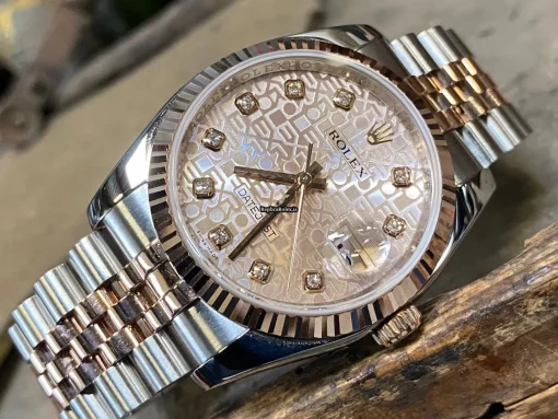 Beautiful Fake Rolex Datejust 116231 Caliber 3135 Automatic Movement 36mm Gold/steel Case Mens/unisex Watch - Image 2