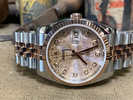 Beautiful Fake Rolex Datejust 116231 Caliber 3135 Automatic Movement 36mm Gold/steel Case Mens/unisex Watch - Image 3