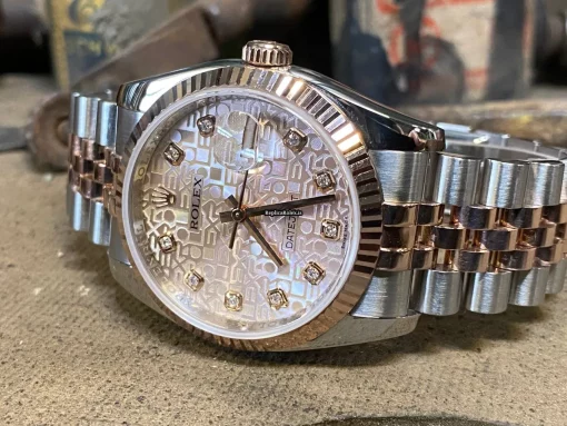 Beautiful Fake Rolex Datejust 116231 Caliber 3135 Automatic Movement 36mm Gold/steel Case Mens/unisex Watch - Image 6