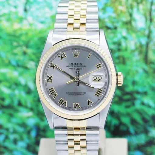 Superior Fake Rolex Datejust 16233 Caliber 3135 Automatic Movement 36x42mm Gold/steel Case Mens/unisex Watch - Image 3