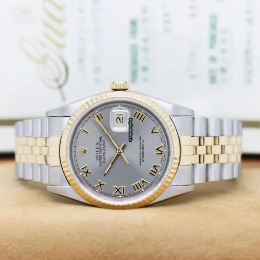 Superior Fake Rolex Datejust 16233 Caliber 3135 Automatic Movement 36x42mm Gold/steel Case Mens/unisex Watch - Image 6
