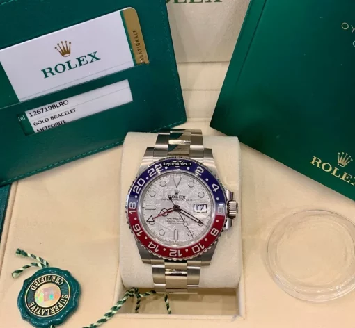 High-end Replicas Rolex Gmt-master II 126719 Caliber 3285 Automatic Movement 40mm White Gold Case Mens/unisex Watch - Image 5